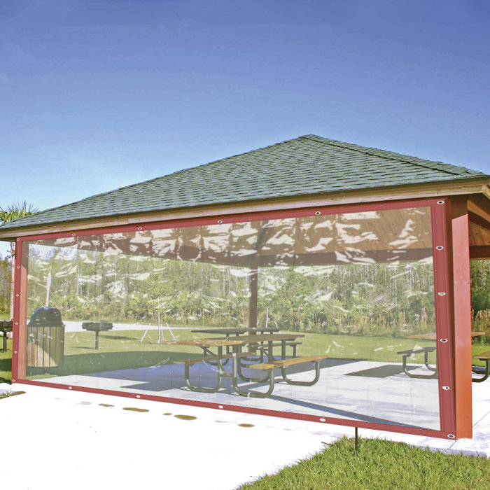YYBUSHER Outdoor Durable Clear Awning Canopy Patio Enclosure PVC